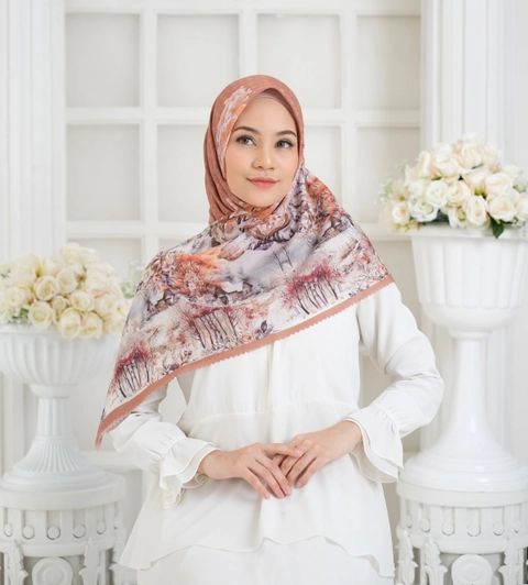 Milyarda Hijab - Segiempat Motif Alpine