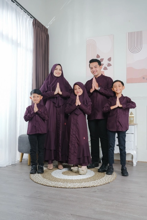 Arra - Baju Sarimbit Ar Rafah Dark Plum