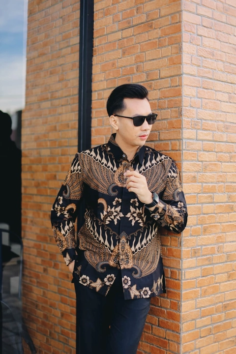COLLECTION SARJANA - KEMEJA BATIK LENGAN PANJANG - BAMANTARA - FURING- KAIN KATUN BERKUALITAS