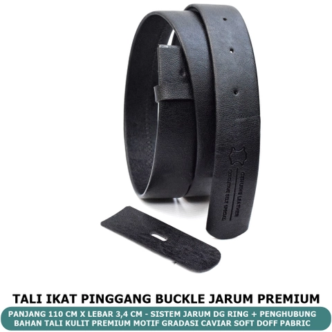 Lanc Fashion - Ikat pinggang Tali Leather Motif Gradasi Jarum Buckle TEKSTUR FIRM