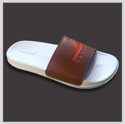 RENINE - RENINE Sandal Slide Pria Flip Flop Basic Brown