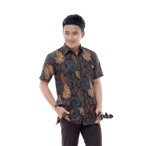 Batik Berjaya - Kemeja lengan pendek batik Anisa