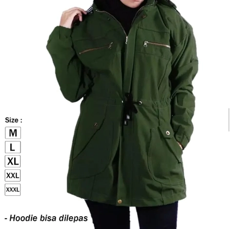 Bursanekashop - Jaket Wanita Parka Tebal // Jaket Parka Wanit Bigsize Musim Dingin