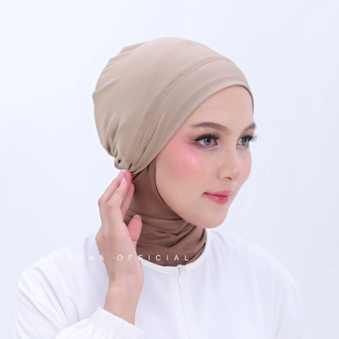 Kalisha official - Ciput Tali Karet Inner Basic Ciput Hijab Jersey Ciput Anti Pusing Dalaman Hijab Ciput Basic Polos