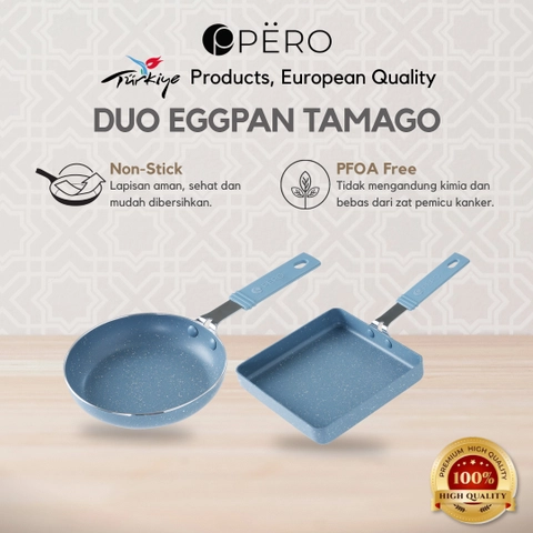 Pero official - [PAKET HEMAT] Pero Bundle Set of 2 Tamagoyaki Pan & Mini Egg Pan