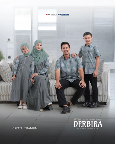 Yasmeera Official - SARIMBIT 2026 DERBIRA SERIES WARNA GREEN-TITANIUM