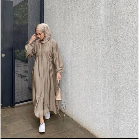 MEQA DAILY - MEGA DAILY - Hazel Dress Gamis Wanita Tali