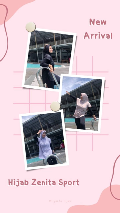 Milyarda Hijab - Milyarda Hijab - Instan Zenita Sport Kerudung Rompi Sporty Jilbab Olahraga Renang