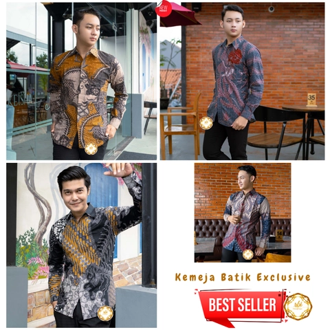 Rambe Batik Indonesia - Kemeja Batik Exclusive Best Seller Halus Tebal dan Tidak Luntur - Kode KC