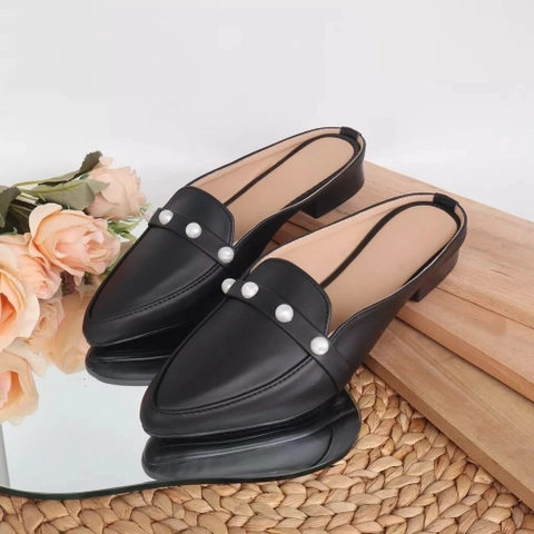 LUXIA - Sandal Selop Hels Wanita 3 Cm Clery-01
