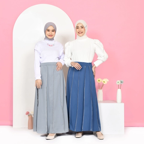 Mybamus - x Mangzilasf Zila Playfull Skirt - Rok Panjang - Rok Muslim Wanita