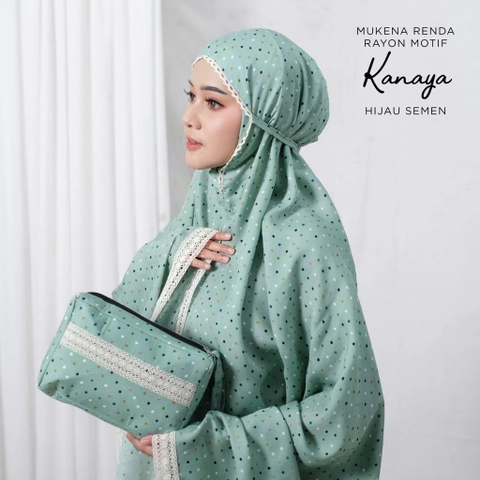 SRIAYU COLLECTION - Mukena Renda Rayon Motif Kanaya Terbaru