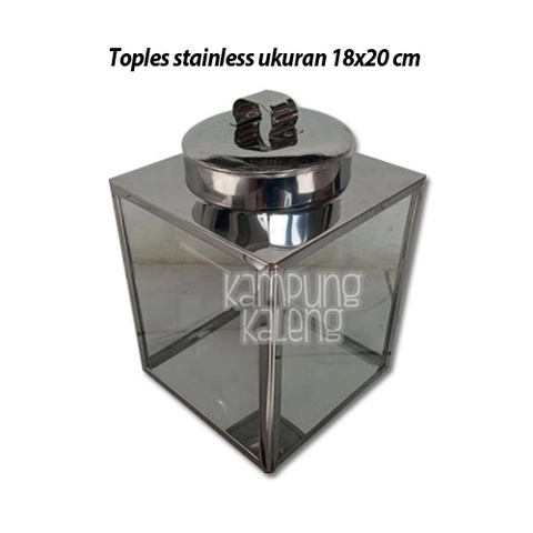 Kampung Kaleng - Toples Stainless Ukuran 18 x 20 cm