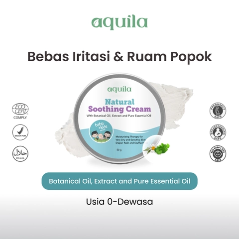Aquila Herb - Aquila Natural Soothing Cream/Diaper Rash/Krim Ruam Popok/Biang Keringat