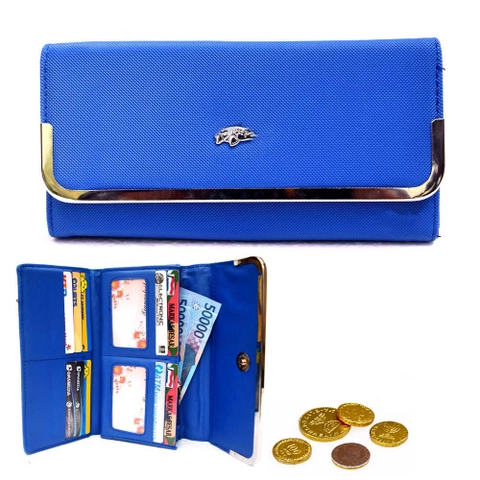 Lanc Fashion - Dompet Kasual Kulit Laura Grand Plat Frame Stainless Prime New