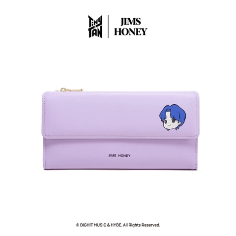 JIMSHONEY SUKABUMI - Jims Honey x TinyTAN Dompet Panjang Cewek Karakter BTS Butter Wallet Long