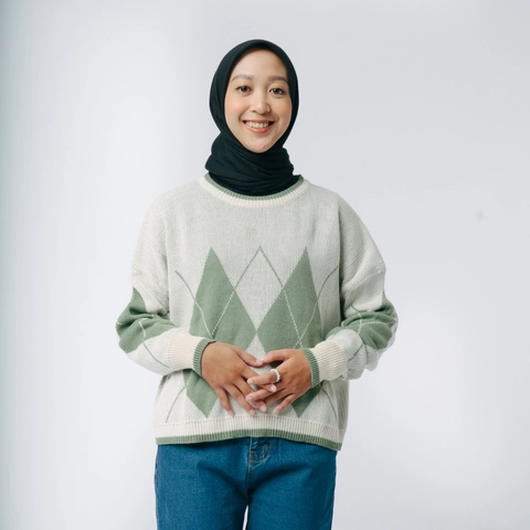 MKY Clothing - SWEATER RAJUT CROP DIAMOND