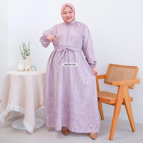 My Plus Size - Gamis Flowers Jumbo Wanita 3958 Ld 135 cm & 145 cm / Gamis Eid Series Jumbo Wanita