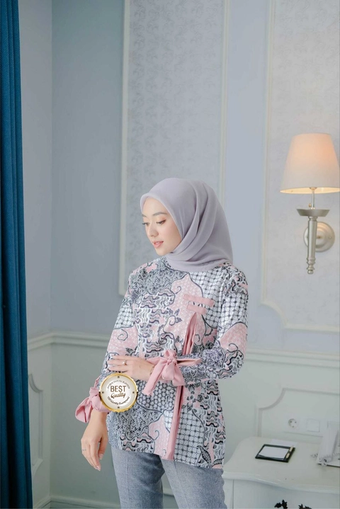 Kois Batik - Baju Atasan Batik wanita Muslim Blouse baju kerja dinas
