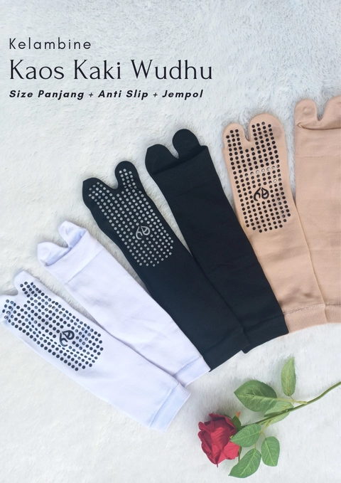 Kelambine - Kaos Kaki Wudhu + Anti Slip + Jempol