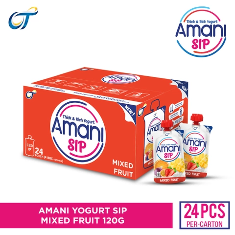 Baskit - Baskit - AMANI YOGURT STRAWBERRY BANANA POUCH ( 1 Carton)