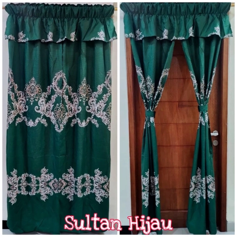 Galeripuko - Gorden serut belah tengah - Batik sultan hijau