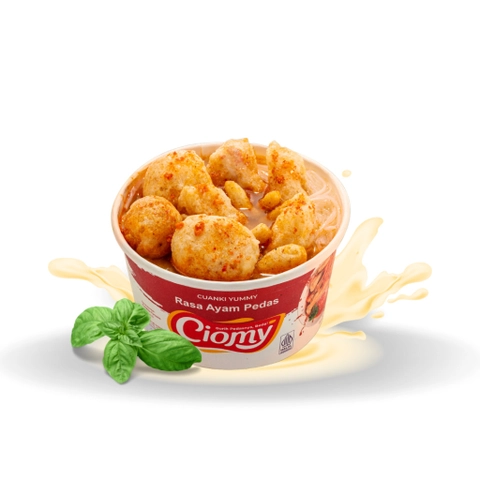 CIOMY - Cuanki Chicken Spicy Cup Reguler Kuah Makanan Ringan