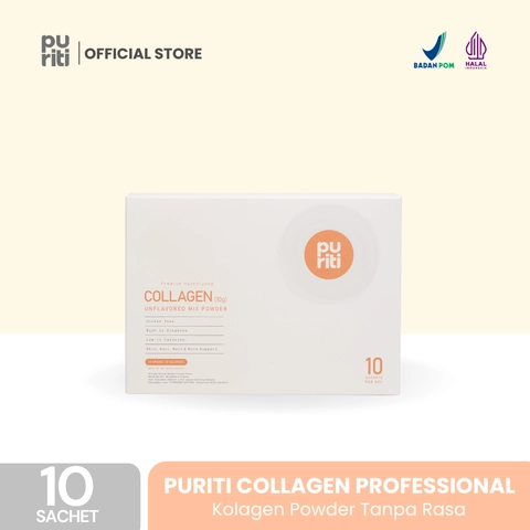 PURITI Premium Collagen Drink 1 Box 10 Sachets/12gr - Minuman Kolagen BPOM