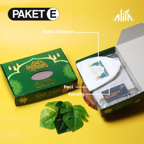 Alifa Sajadah Shop - HAMPERS IDUL FITRI PAKET E SARUNG EKSLUSIF BOX