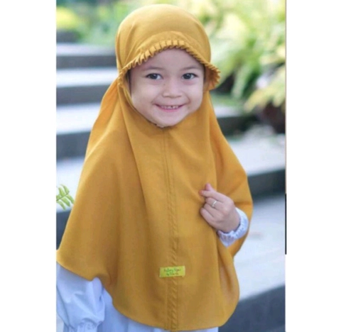 Fisky Collection - Bergo Maryam Lipit Anak