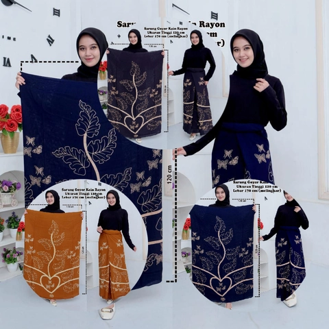 Kois Batik - Sarung Wanita Sarung Santriwati Sarung Kekinian Adem Dipakai Motif love