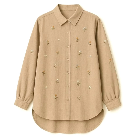 Muslim Clothing - Muslim Clothing- Basic Blouse Atasan Kemeja Oversize Wanita Muslim Matt Linen Rami OOTD Korean Style