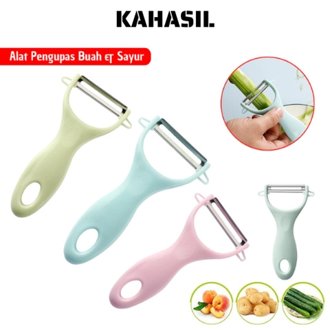 KAHASIL - Pisau Pengupas Kulit Buah Sayuran Peeler Parutan Wortel Kentang Apel Alat Kupas Serbaguna