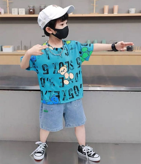 JZ - Set Boyish Alphabet Bear