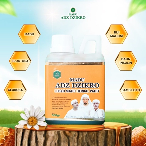 NABAWI HERBAL - Madu Adz Dzikro Herbal Pahit 500 gram