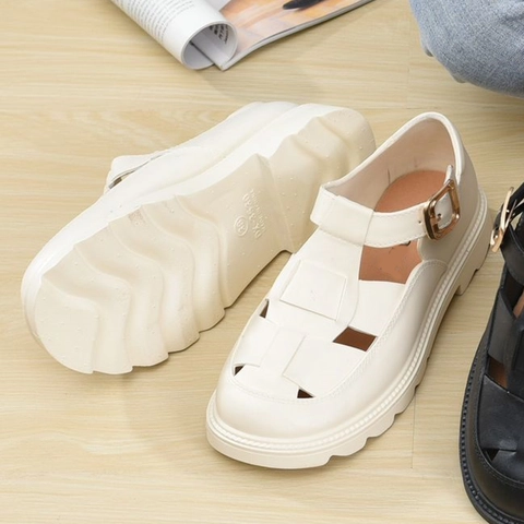 NO LABEL - Sepatu Wanita Docmart Karet Jelly Anti Slip (NL 37)