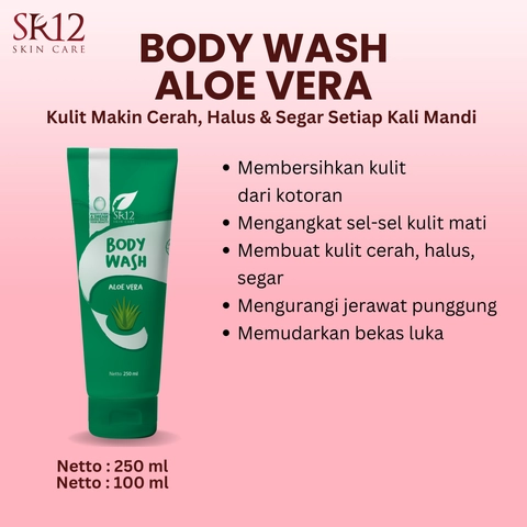 SR12 Body Wash Aloevera Mencerahkan Dan Mengatasi Jerawat