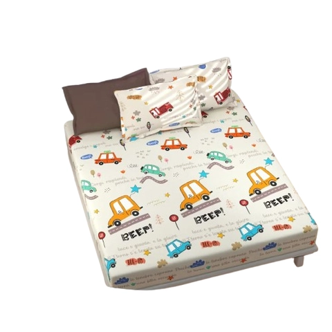 Galeripuko - Sprei Katun Premium Motif BEEP CHOCO