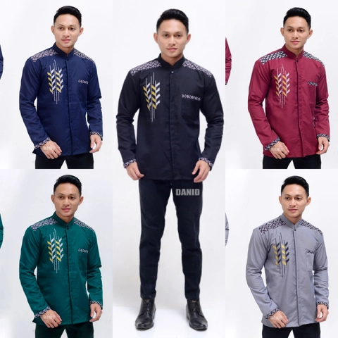 Kois Batik - Baju koko pria bordir lengan panjang bagus sekali simpel keren