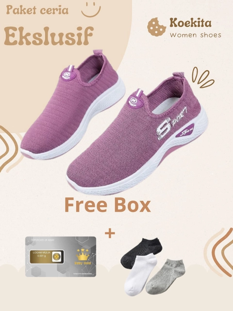 Koekita - Sepatu slip On wanita Injae Sport7 Korean IMP-01