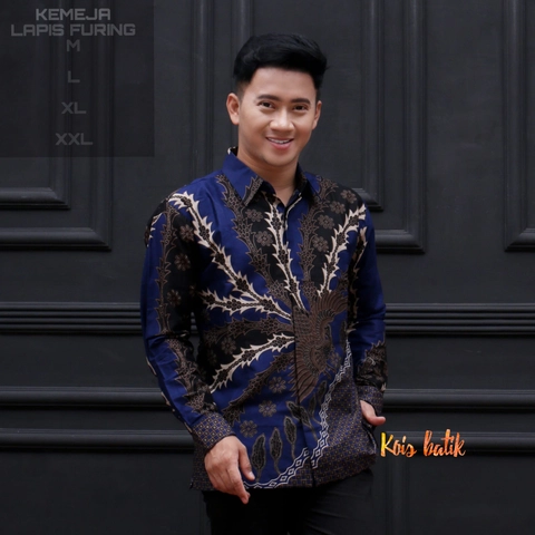Kois Batik - Kemejan lengan panjang batik lapis furing bagus sekali