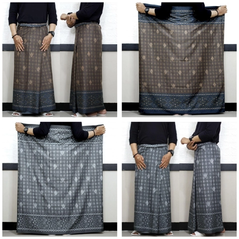 Kois Batik - Sarung pria Dewasa modern free peci rajut motif alkon