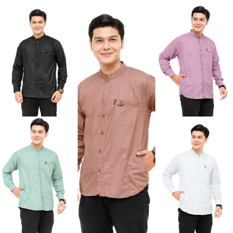 Kois Batik - Baju koko pria dewasa lengan polos panjang new sangat nyaman dipakai motif bagas