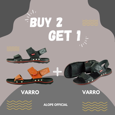 ALOPE OFFICIAL - ALOPE - BUY 2 GET 1 SANDAL VARRO