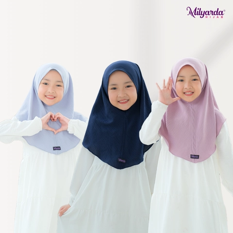 Milyarda Hijab Official - Milyarda Hijab Zein Kids Kerudung Anak Instan Bahan Wolycrepe