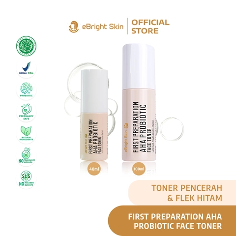 eBright Skin - AHA Probiotic Face Toner - Toner Pencerah & Flek Hitam