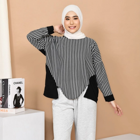 Mybamus - Prisa Thin Shape Tops Stripe