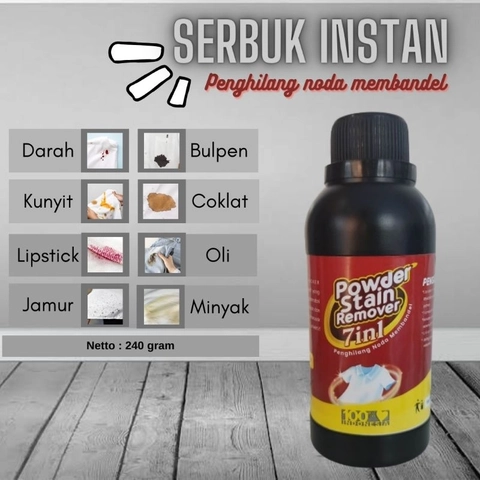 Scrab - serbuk penghilang jamur POWDER 7in1 CLOTHES STAIN REMOVER SERBUK INSTAN PENGHILANG NODA PAKAIAN