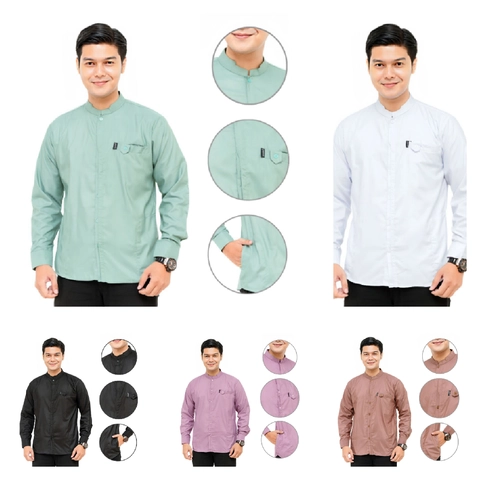 Juragan Kurta - Baju Koko Pria Dewasa Lengan Panjang Motif Albino