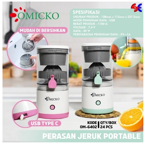 UTAMAMEGA - Perasan Jeruk Portable Omicko Om-6402 Terlaris - Random